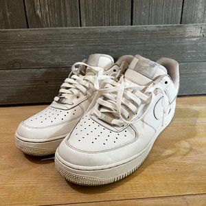 White Nike Air Force 1's